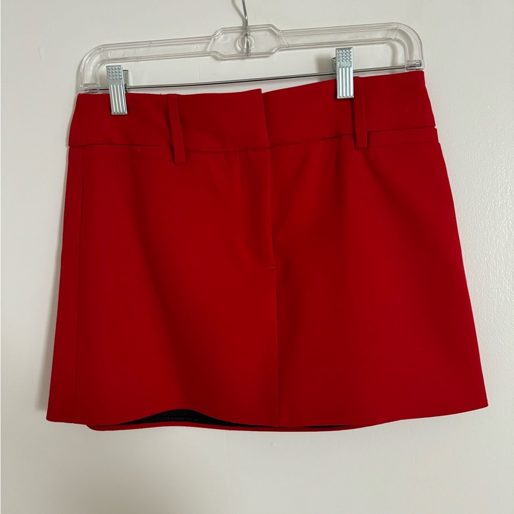 Zara red mini skirt XS NWT